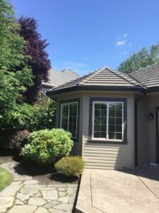 A Residential Black Gutter Installation by Oregon Gutter Service in Albany, Oregon