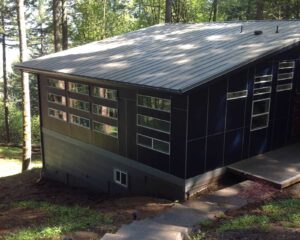 A Residential Black Gutter Installation by Oregon Gutter Service in Albany, Oregon