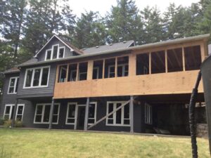 A Residential White Gutter Installation by Oregon Gutter Service in Albany, Oregon