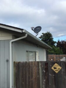 A Residential White Gutter Installation by Oregon Gutter Service in Albany, Oregon