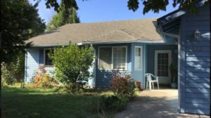 A Residential White Gutter Installation by Oregon Gutter Service in Albany, Oregon