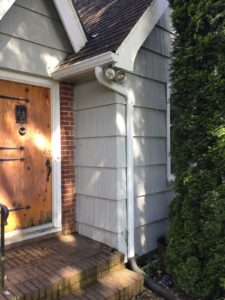 A Residential White Gutter Installation by Oregon Gutter Service in Albany, Oregon