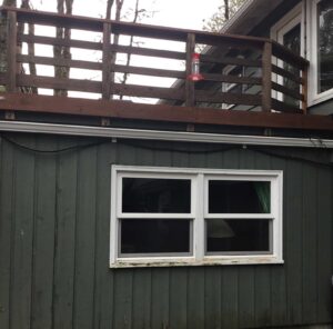 A Residential White Gutter Installation by Oregon Gutter Service in Albany, Oregon