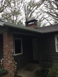 A Residential White Gutter Installation by Oregon Gutter Service in Albany, Oregon