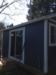 A Residential White Gutter Installation by Oregon Gutter Service in Albany, Oregon