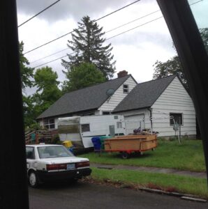 A Residential Black Gutter Installation by Oregon Gutter Service in Corvallis, Oregon