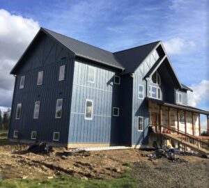 A Residential Charcoal Gutter Installation by Oregon Gutter Service in Corvallis, Oregon