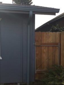 A Residential Tahoe Blue Gutter Installation by Oregon Gutter Service in Corvallis, Oregon