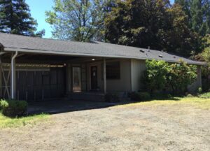 A Residential White Gutter Installation by Oregon Gutter Service in Corvallis, Oregon