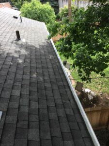 A Residential White Gutter Guard Installation by Oregon Gutter Service in Eugene, Oregon