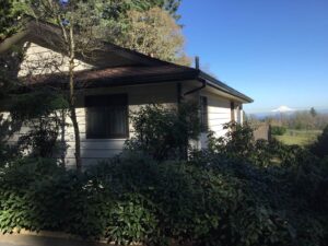 A Residential Black Gutter Installation by Oregon Gutter Service in Eugene, Oregon