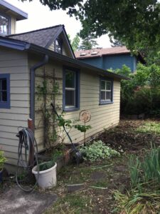 A Residential Charcoal Gutter Installation by Oregon Gutter Service in Eugene, Oregon