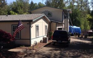 A Residential Tahoe Blue Gutter Installation by Oregon Gutter Service in Eugene, Oregon