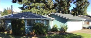 A Residential White Gutter Installation by Oregon Gutter Service in Eugene, Oregon