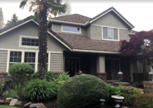 A Residential White Gutter Installation by Oregon Gutter Service in Eugene, Oregon