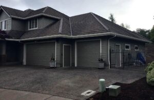 A Residential White Gutter Installation by Oregon Gutter Service in Eugene, Oregon