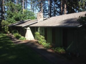 A Residential White Gutter Installation by Oregon Gutter Service in Eugene, Oregon