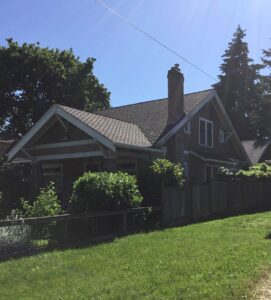 A Residential White Gutter Installation by Oregon Gutter Service in Eugene, Oregon