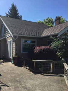 A Residential White Gutter Installation by Oregon Gutter Service in Eugene, Oregon