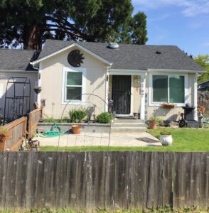 A Residential White Gutter Installation by Oregon Gutter Service in Eugene, Oregon