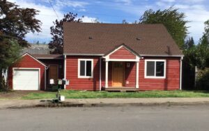 A Residential White Gutter Installation by Oregon Gutter Service in Eugene, Oregon