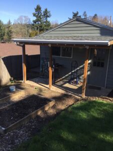 A Residential White Gutter Installation by Oregon Gutter Service in Eugene, Oregon