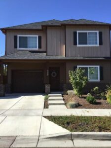 A Residential Black Gutter Installation by Oregon Gutter Service in Lebanon, Oregon