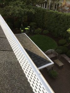 A Residential Almond Gutter Guard Installation by Oregon Gutter Service in Portland, Oregon