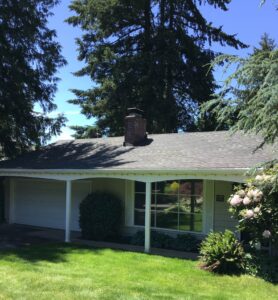 A Residential White Gutter Guard Installation by Oregon Gutter Service in Portland, Oregon