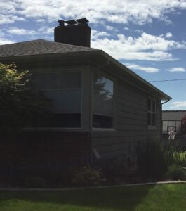 A Residential Almond Gutter Installation by Oregon Gutter Service in Portland, Oregon