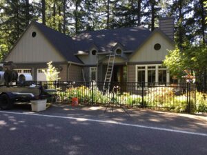 A Residential Charcoal Gutter Installation by Oregon Gutter Service in Portland, Oregon