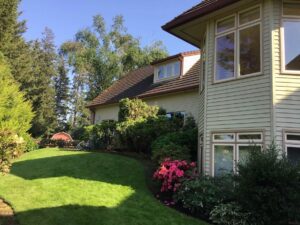 A Residential Colonial Red Gutter Installation by Oregon Gutter Service in Portland, Oregon