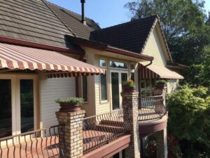 A Residential Colonial Red Gutter Installation by Oregon Gutter Service in Portland, Oregon