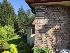 A Residential Colonial Red Gutter Installation by Oregon Gutter Service in Portland, Oregon