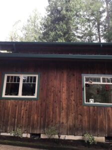 A Residential Forest Green Gutter Installation by Oregon Gutter Service in Portland, Oregon