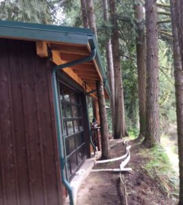 A Residential Forest Green Gutter Installation by Oregon Gutter Service in Portland, Oregon