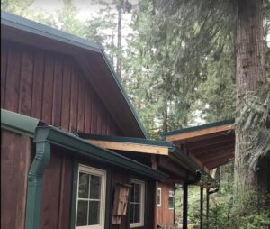 A Residential Forest Green Gutter Installation by Oregon Gutter Service in Portland, Oregon