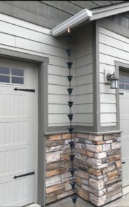 A Residential White Gutter Installation by Oregon Gutter Service in Portland, Oregon