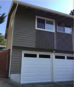 A Residential White Gutter Installation by Oregon Gutter Service in Portland, Oregon