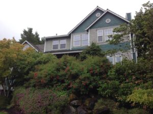 A Residential White Gutter Installation by Oregon Gutter Service in Portland, Oregon