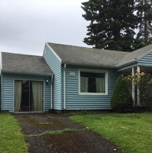 A Residential White Gutter Installation by Oregon Gutter Service in Portland, Oregon