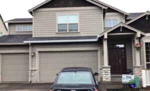 A Residential White Gutter Installation by Oregon Gutter Service in Portland, Oregon