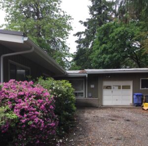 A Residential White Gutter Installation by Oregon Gutter Service in Portland, Oregon