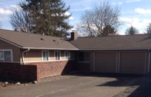 A Residential White Gutter Installation by Oregon Gutter Service in Portland, Oregon