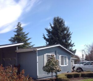 A Residential White Gutter Installation by Oregon Gutter Service in Portland, Oregon