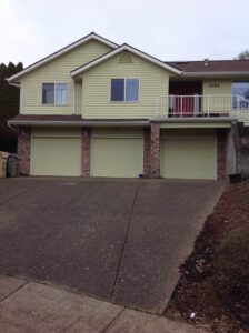 A Residential White Gutter Installation by Oregon Gutter Service in Portland, Oregon