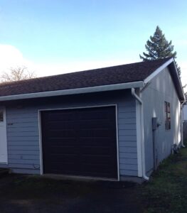 A Residential White Gutter Installation by Oregon Gutter Service in Portland, Oregon