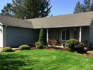 A Residential White Gutter Installation by Oregon Gutter Service in Portland, Oregon