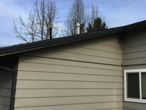 A Residential Black Gutter Installation by Oregon Gutter Service in Salem, Oregon