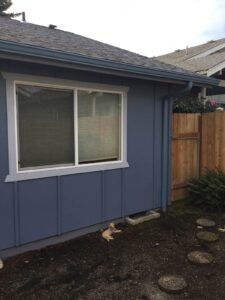 A Residential Tahoe Blue Gutter Installation by Oregon Gutter Service in Salem, Oregon